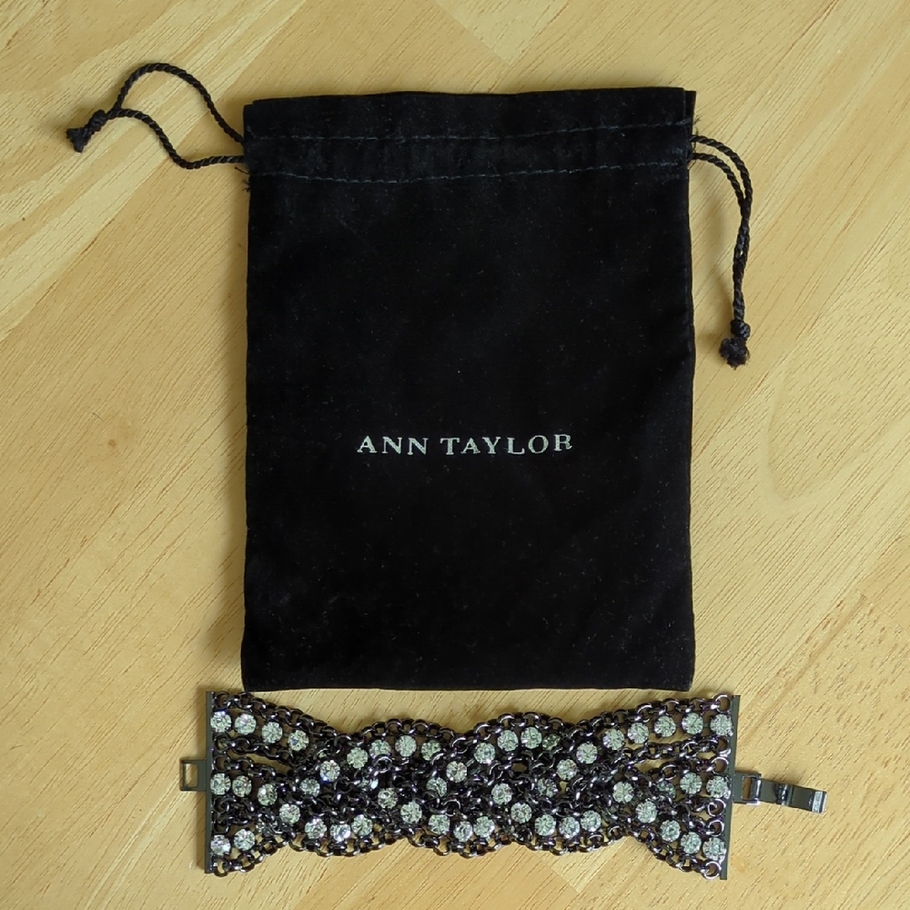 Ann Taylor Gunmetal Chunky Bracelet